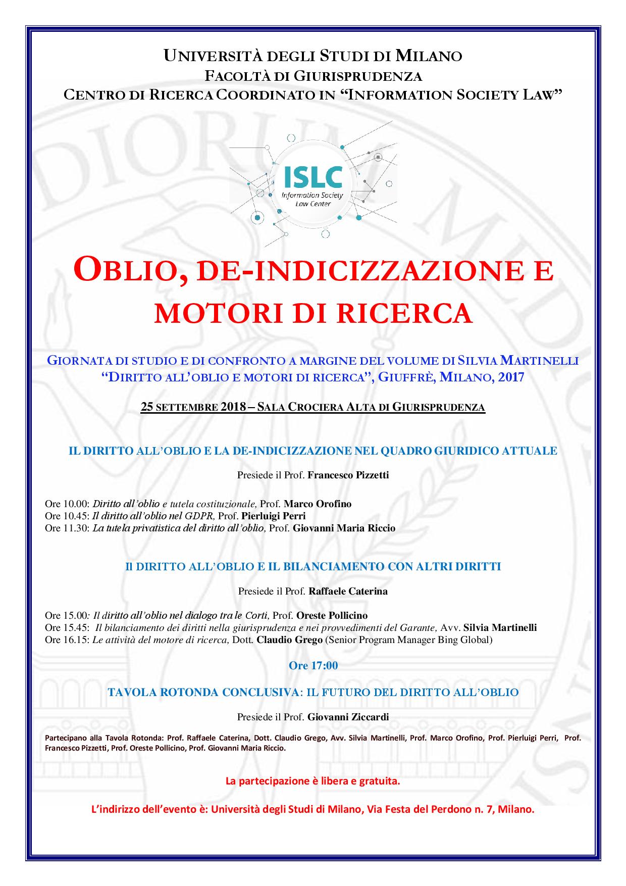 Locandina Silvia Oblio e motori di ricerca 25 settembre.jpg